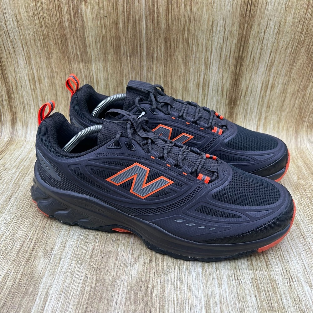 New Balance 410v9 Trail Shoes Men's 15 4E Black Orange Fresh Foam M4105R1 NEW